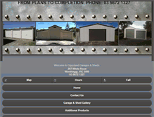 Tablet Screenshot of gippslandgarages.com